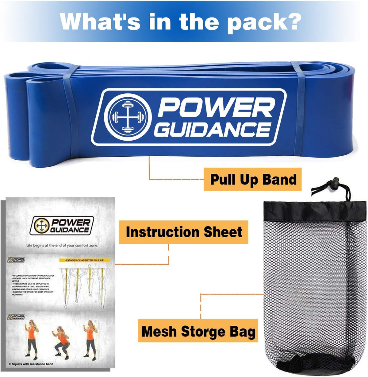 Pull Up Assist Bands - Stretch Resistance Band - Mobility Band - Powerlifting Bands - by Perfect for Body Stretching, Powerlifting, Resistance Training - view 4