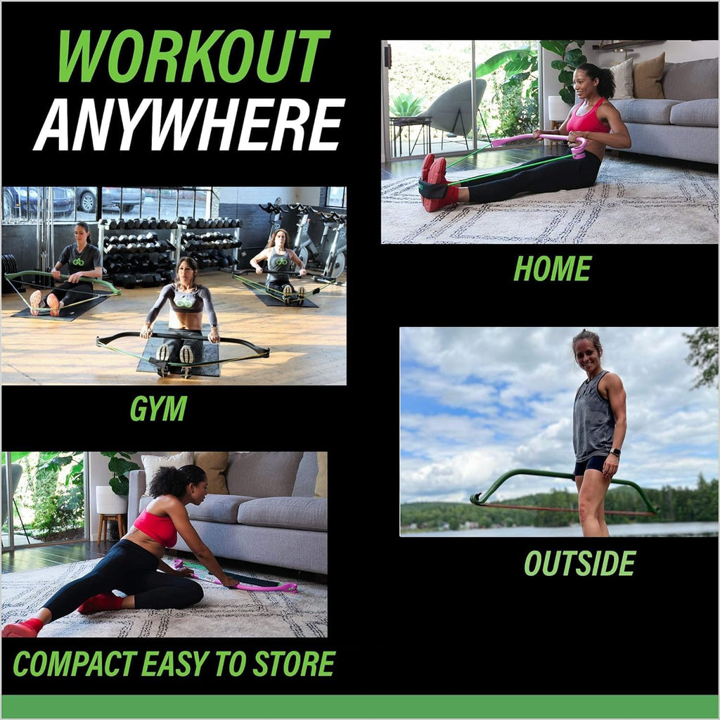 Lite All-in-One Home Gym System, Portable Resistance Band Bar for Strength Training, HIIT & Full Body Workouts, Lightweight Design for Home, Travel & Outdoor Use - view 5