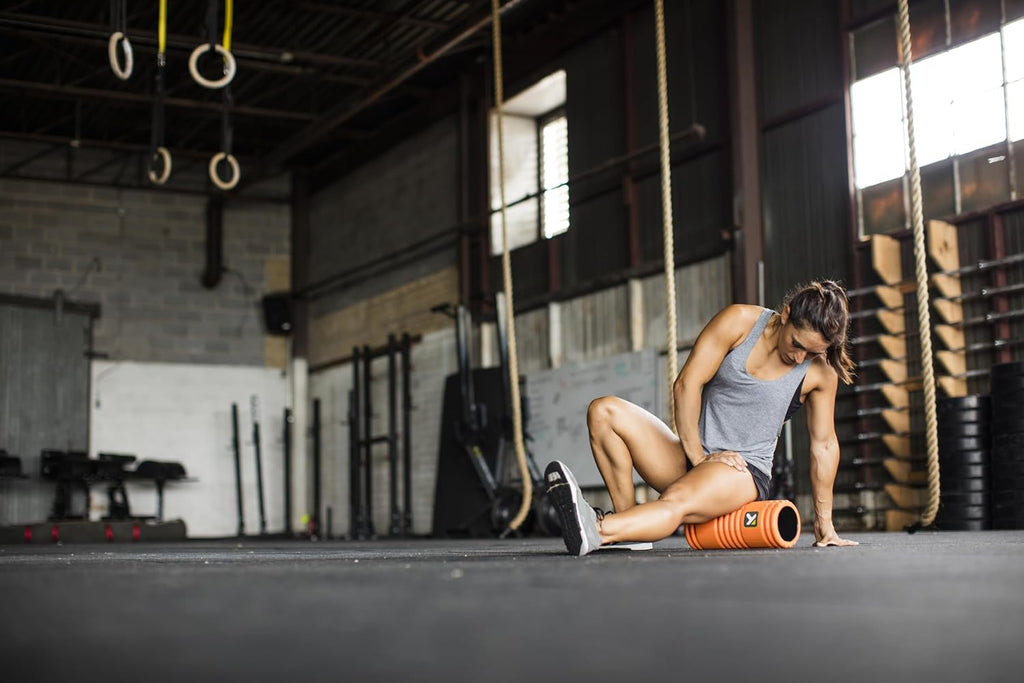 Performance Therapy Grid Foam Roller with Free Online Instructional Videos, Original (13-inch), Orange - view 7