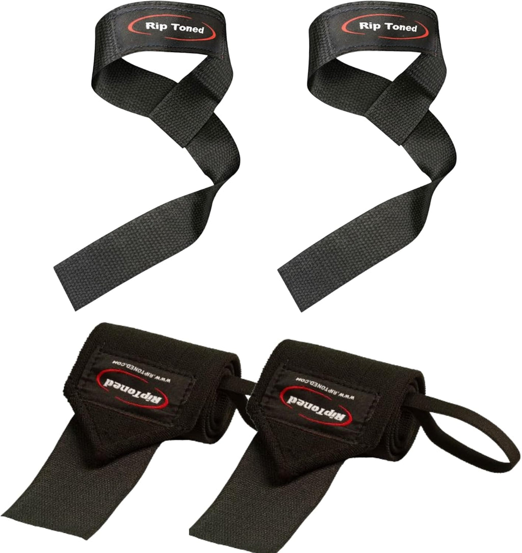 Wrist Wraps & Lifting Straps Combo – Dynamic Duo Push & Pull Support for Weightlifting – Wrist Support Wraps + Padded Grip Straps for Bench, Deadlifts, Rows & Pull-Ups (Men & Women) - view 8