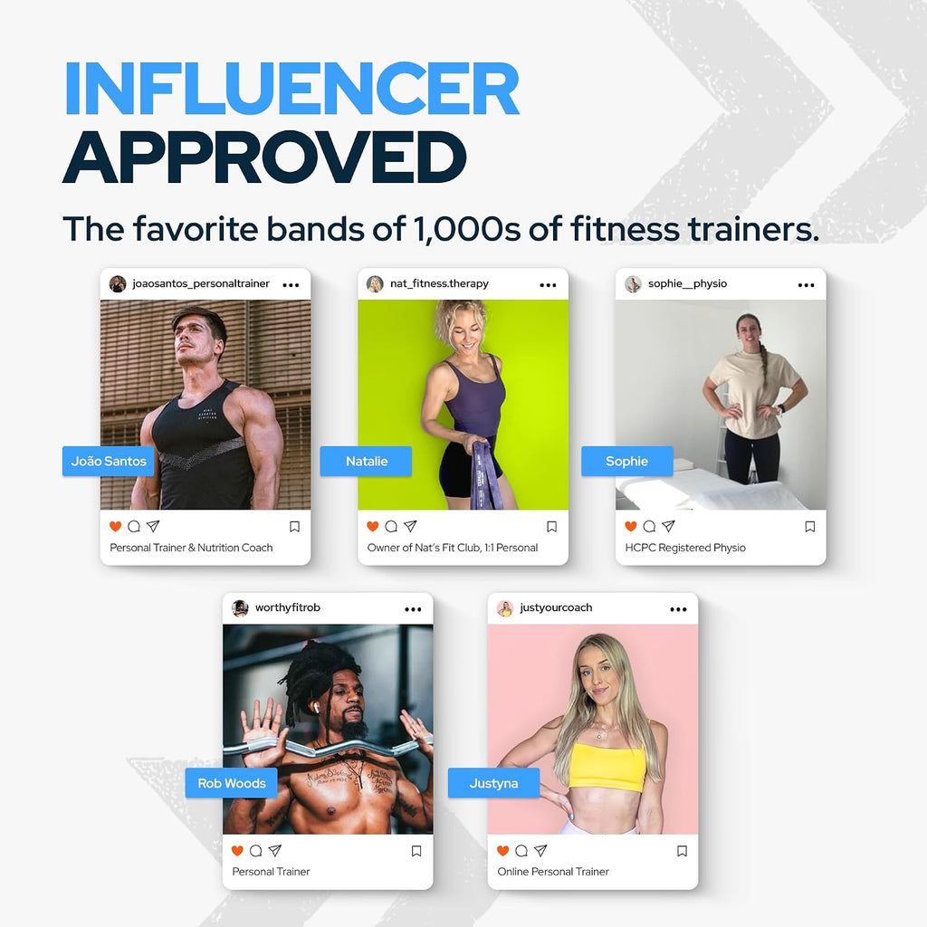 Pull Up Assistance Resistance Bands - Long Loop Power Bands for Men and Women - Strength Power Flexibility Training at Home & Gym - Ebooks & Workout Chart Included - view 6