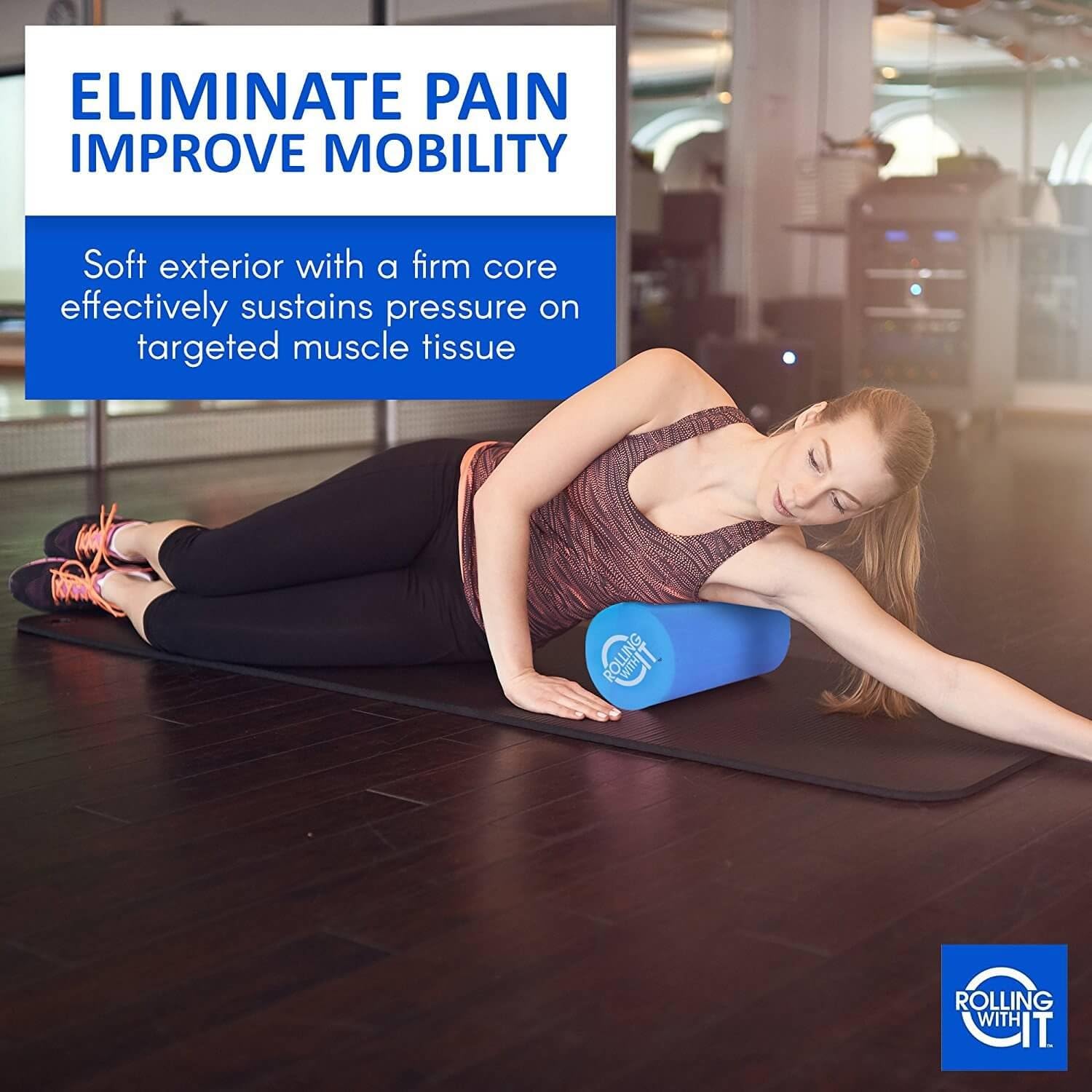 High Density Foam Roller for Physical Therapy | High-density EVA foam, Firm core with smooth surface, Keeps its shape, For back, legs & IT band, Deep tissue muscle recovery - view 5