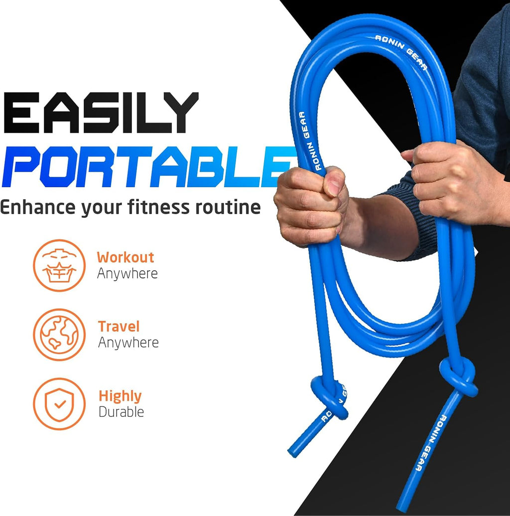 Resistance Bands - 16 Feet Long - 88 lbs Resistance - Strength Training Bands - Elastic Workout Bands - Wrestling Resistance Bands - Fitness & Home Workout Equipment - Resistance Training - view 5