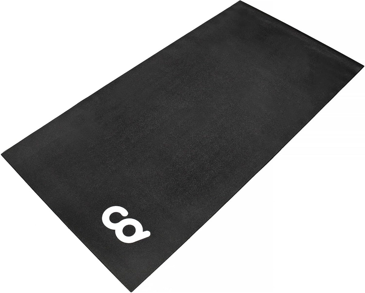 Bike Trainer Floor Mat - Compatible with Indoor Exercise Stationary Bike Treadmill Elliptical Waterproof Gym Flooring Equipment - Indoor Cycle Stepper - Soft 30" x 60" (76 x 153cm)