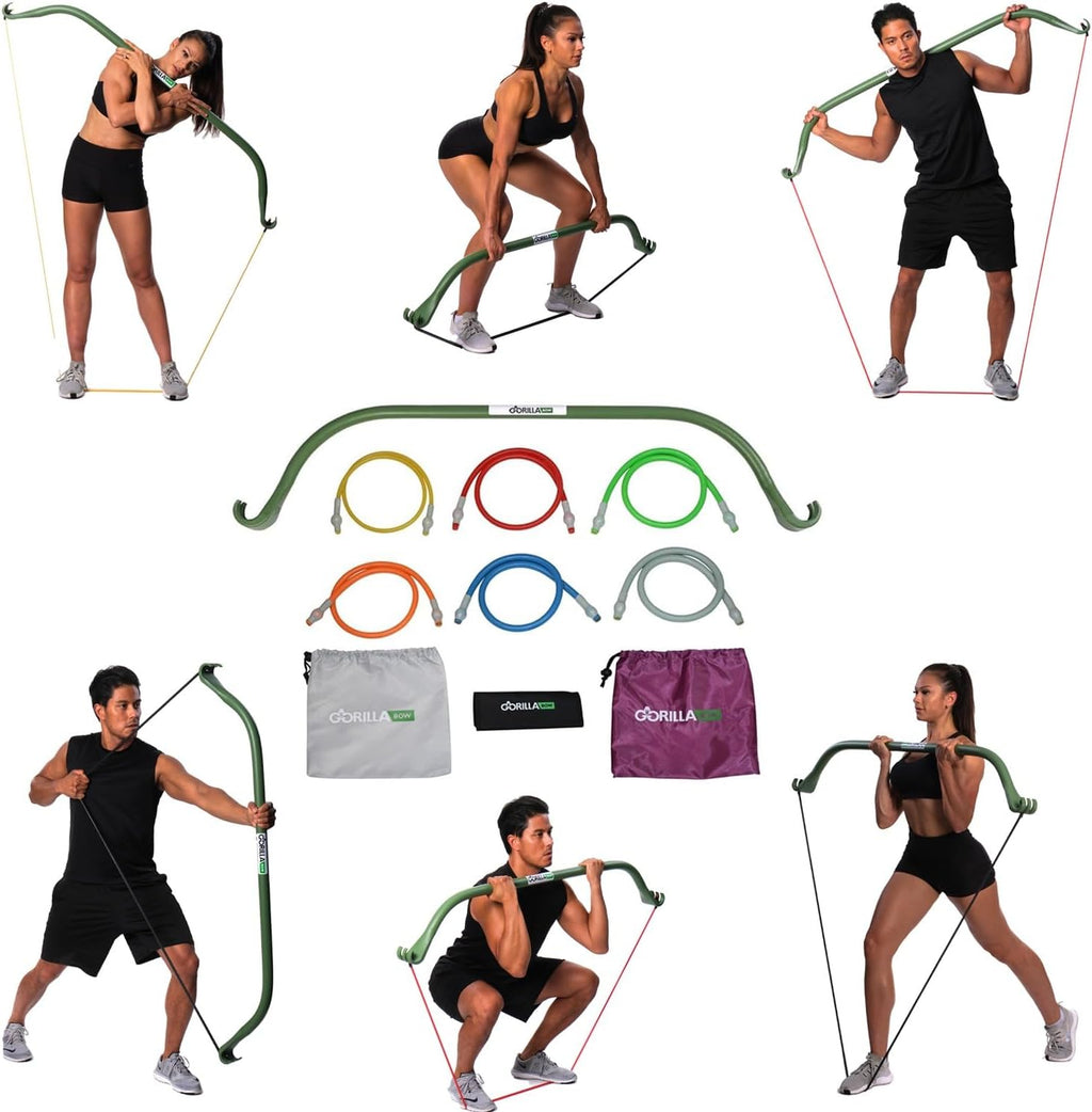 Lite All-in-One Home Gym System, Portable Resistance Band Bar for Strength Training, HIIT & Full Body Workouts, Lightweight Design for Home, Travel & Outdoor Use - view 8