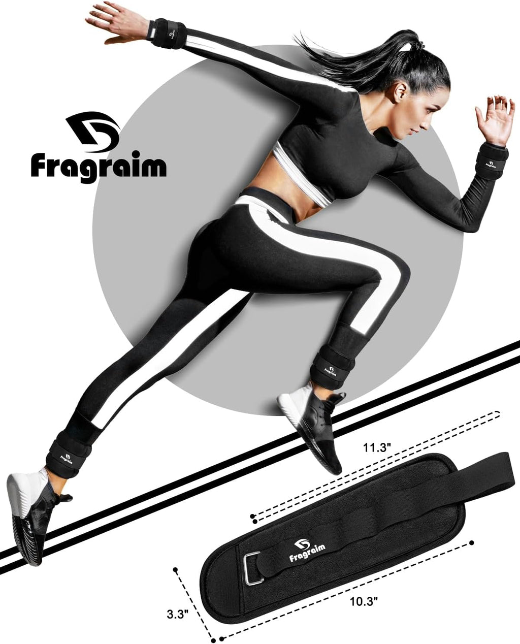 Ankle weights, 1/2/3/4/6/8/10 lbs 1 pair wrist leg arm weights for women, kids and men, comfortable and soft, perfect for dancing, running, walking, home fitness, physical therapy - view 5