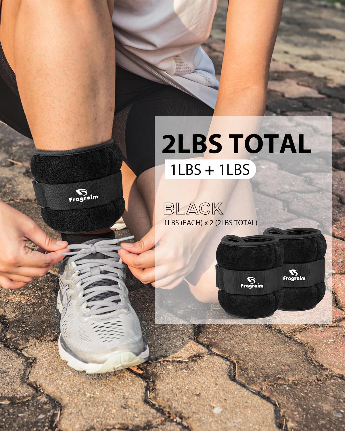 Ankle weights, 1/2/3/4/6/8/10 lbs 1 pair wrist leg arm weights for women, kids and men, comfortable and soft, perfect for dancing, running, walking, home fitness, physical therapy - view 3