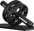 Upgraded Ab Roller Wheel, Abdominal Core Workout Equipment for Home Gym with Knee Pad, Full Body Strength Training Fitness Tool for Men and Women