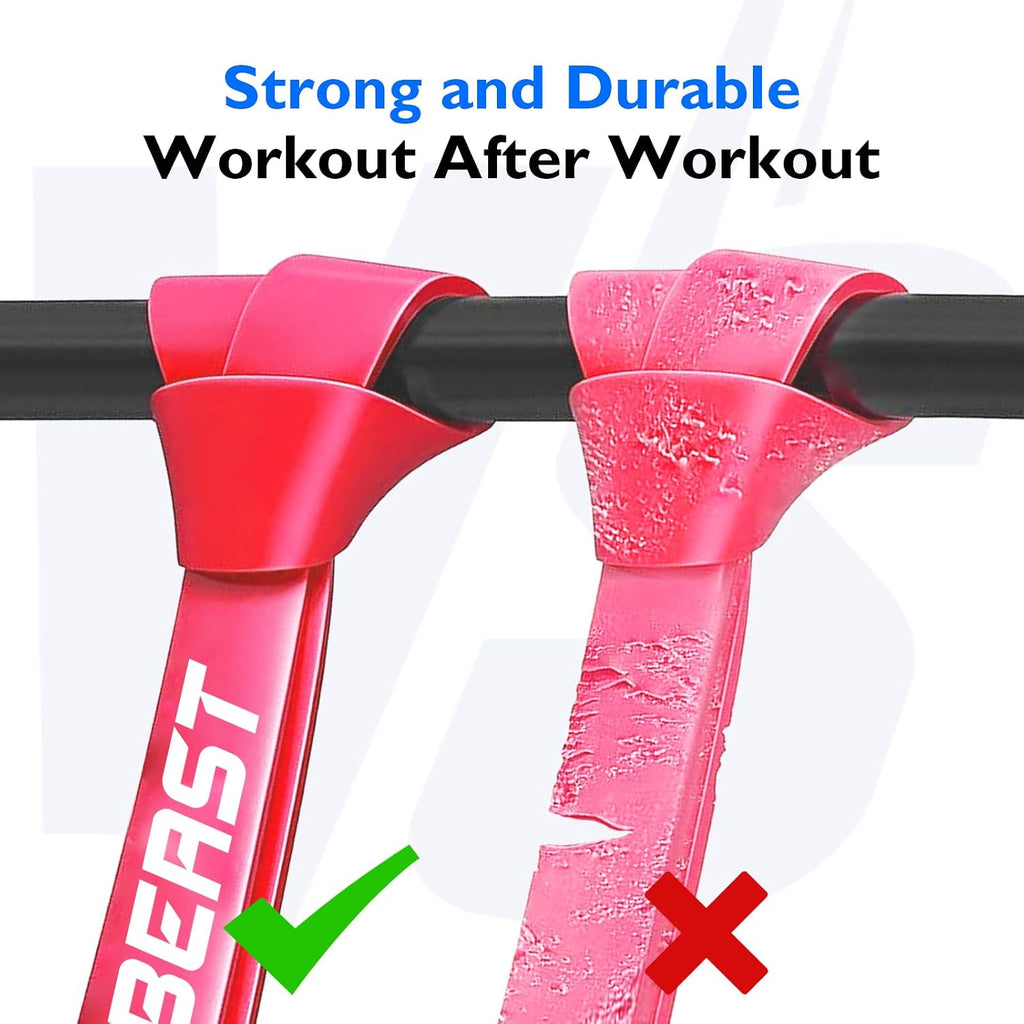 Resistance Bands Set, Pull Up Assist Bands for Strength Training, Pilates, Yoga, Powerlifting, Stretching, Mobility Exercises, Muscle Toning, Full Body Workout - view 5