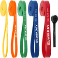 Resistance bands, pull up bands, workout bands for exercise, thick heavy resistance band set with door anchor, elastic bands for body stretching, training at home/gym for men & women
