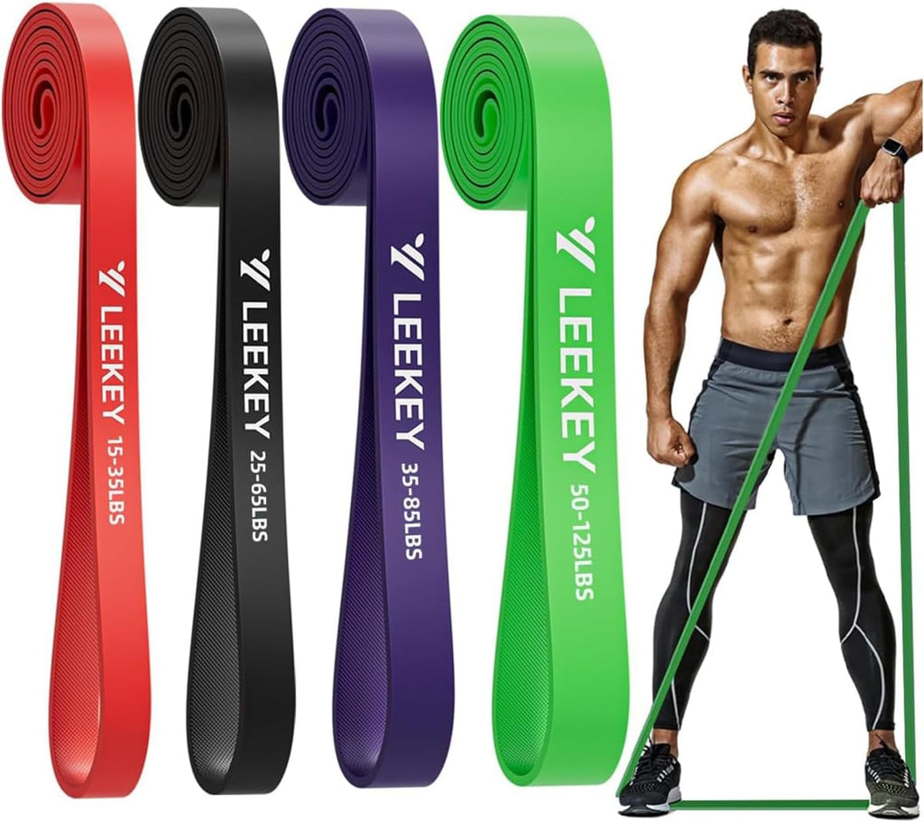 4-Level Resistance Bands for Working Out Non-Slip Strength | No latex proteins,Long time temperature changes,resist wear and tearing,Physical Therapy,Strength,Full Body Exercise