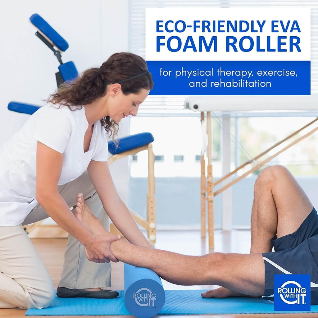 High Density Foam Roller for Physical Therapy | High-density EVA foam, Firm core with smooth surface, Keeps its shape, For back, legs & IT band, Deep tissue muscle recovery - view 4