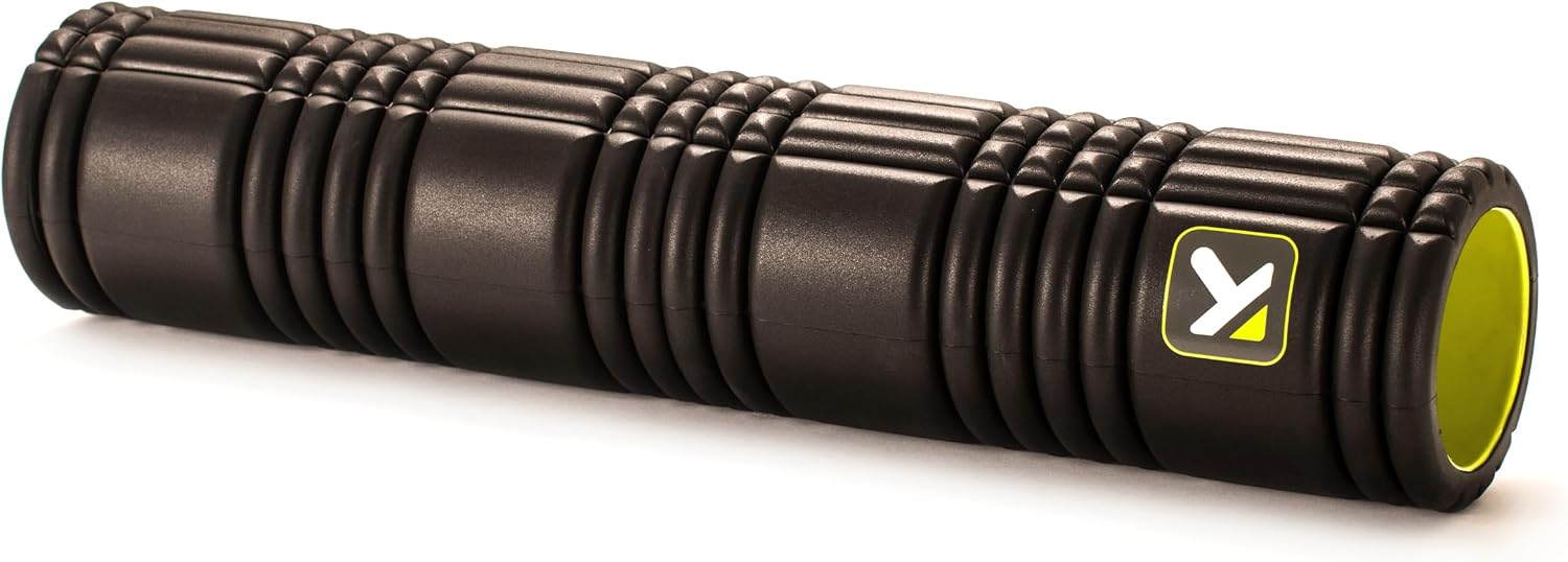 Grid 2.0 Foam Roller for Deep Tissue Massage and Muscle Recovery, 26 Inch Multi-Density EVA with Hollow Core, Supports 500 Pounds, Black