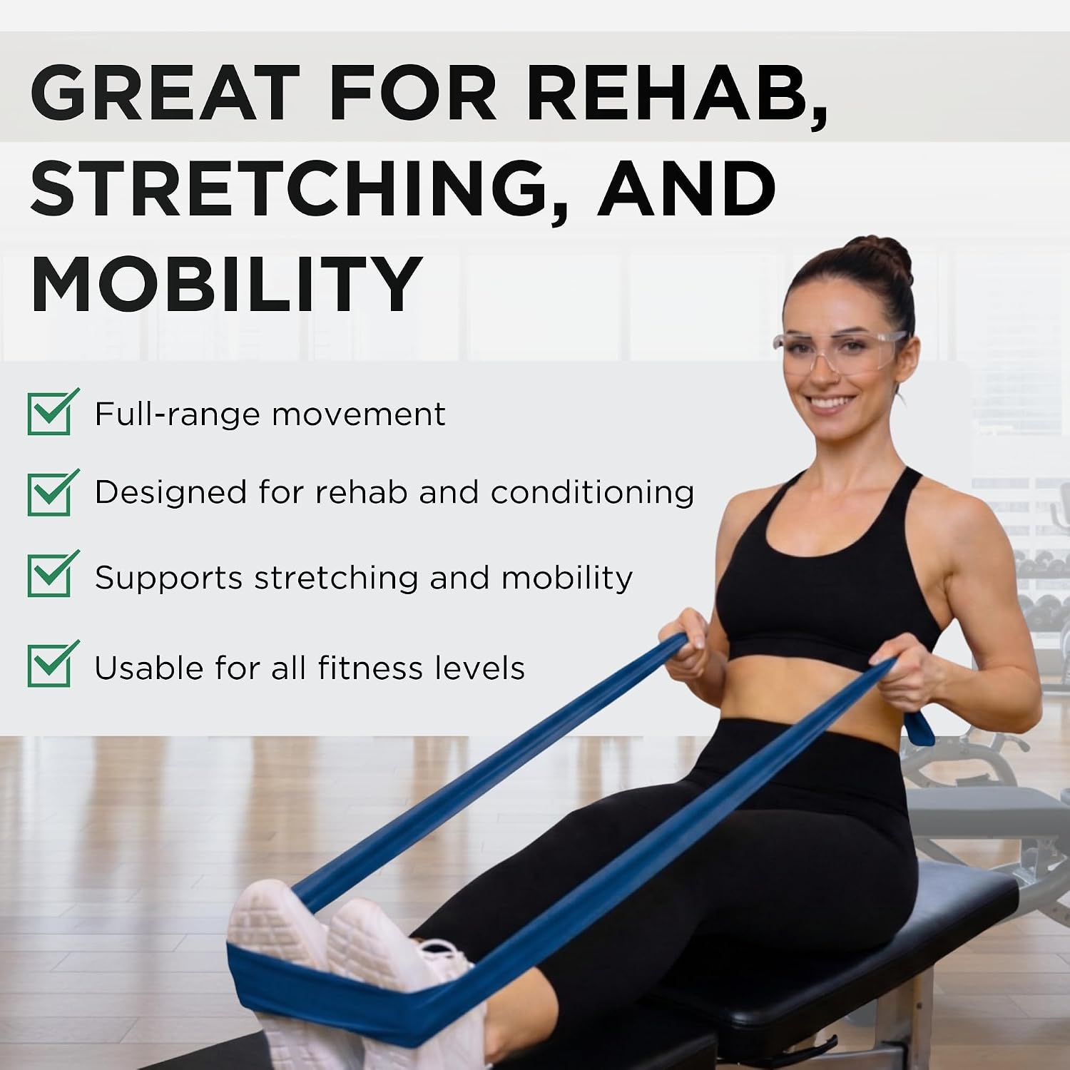 Resistance Bands Set, Elastic Bands for Exercise & Physical Therapy, Strength Training for Upper & Lower Body Fitness - view 4