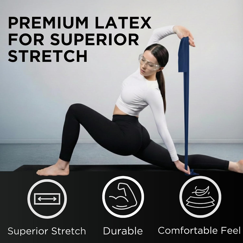 Resistance Bands Set, Elastic Bands for Exercise & Physical Therapy, Strength Training for Upper & Lower Body Fitness - view 5
