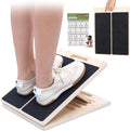 Slant board for calf stretching, 5 angle portable adjustable calf wooden stretch board with training poster, 300lb weight capacity for ankle heel feet leg knees physical therapy equipment