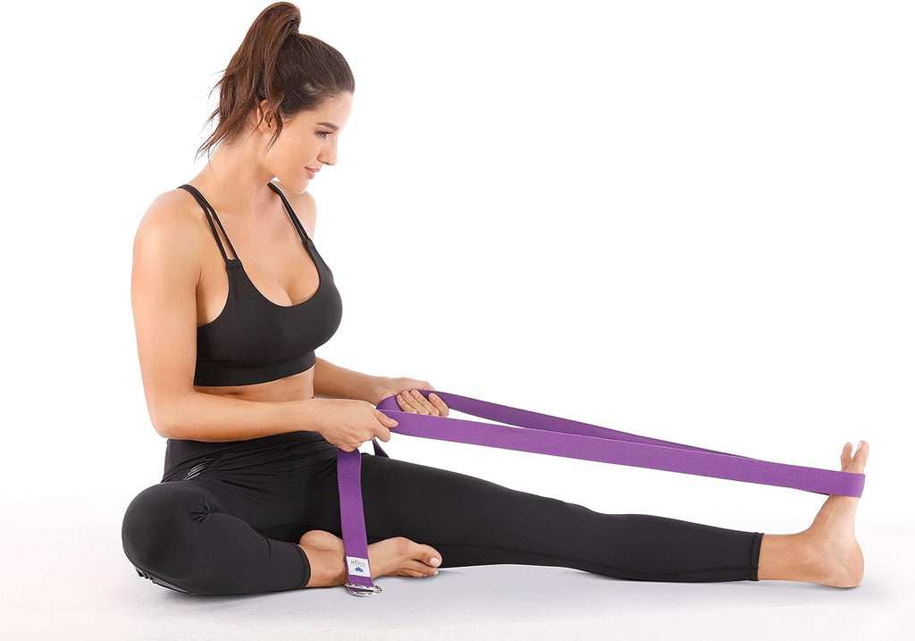 Yoga Blocks 2 Pack With Strap Non Slip High Density 9"x6"x3" Solid & Cork Yoga Block With Yoga Strap to Improve Strength Balance for Yoga Pilates Meditation - view 7