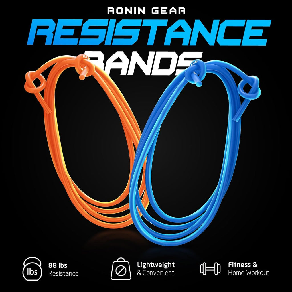Resistance Bands - 16 Feet Long - 88 lbs Resistance - Strength Training Bands - Elastic Workout Bands - Wrestling Resistance Bands - Fitness & Home Workout Equipment - Resistance Training - view 2
