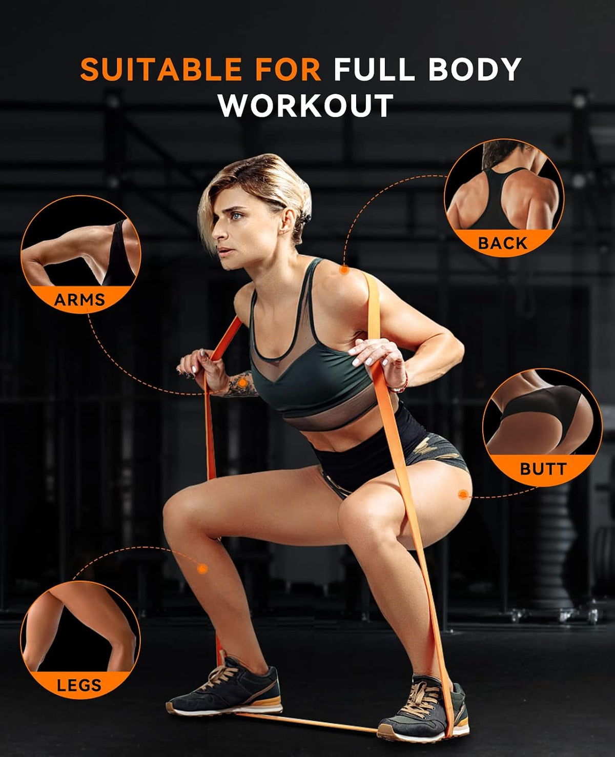 Pull Up Assistance Bands, Set of 5 Heavy Duty Resistance Bands for Men & Women, Natural Latex Exercise Bands for Pull-Up Progression, Home Workout, Strength Training, Mobility & Stretching - view 5