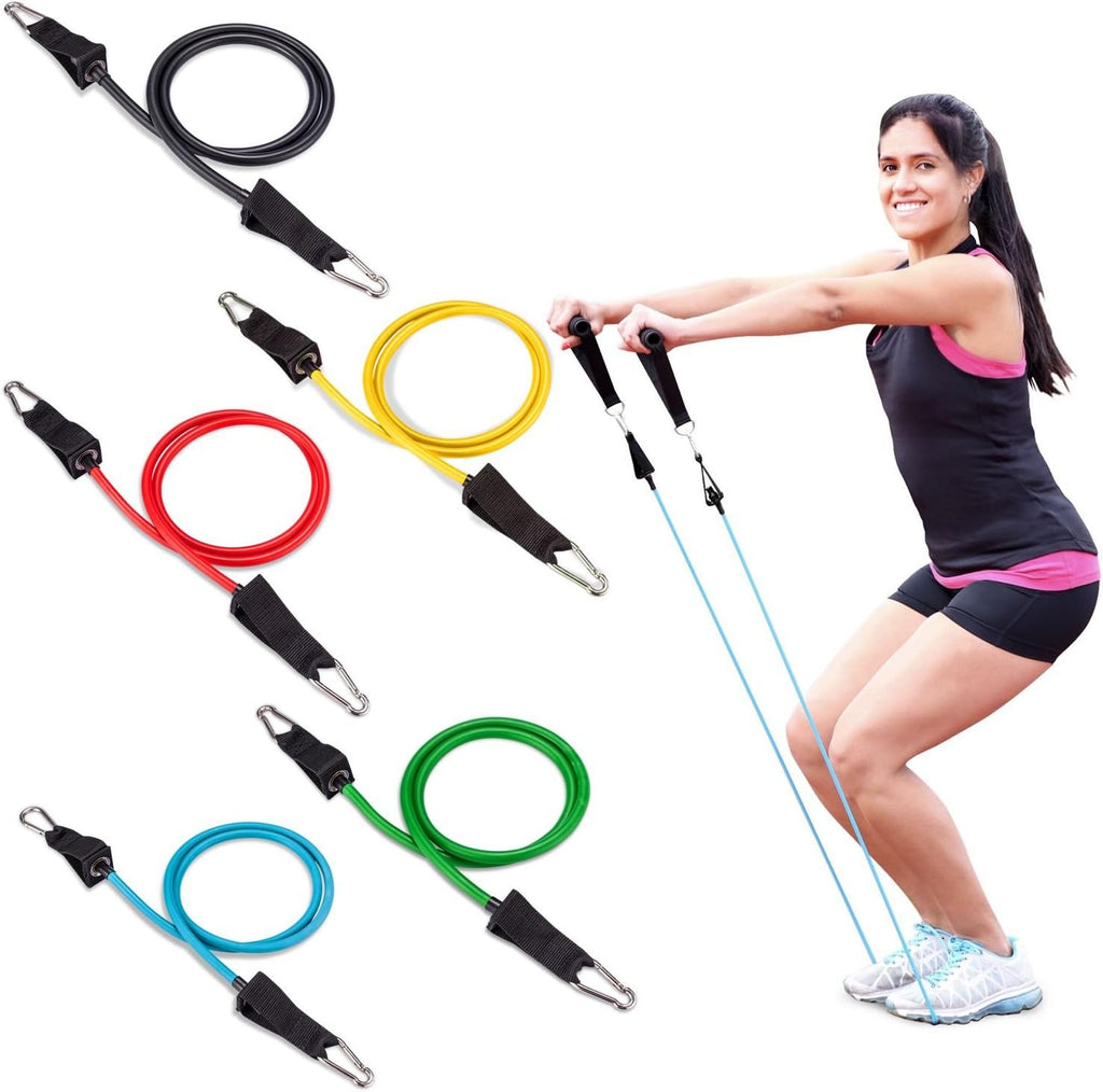 Resistance Tube Bands 12 Piece Set with Instruction Booklet - view 6