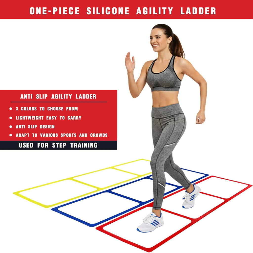 One-Piece Silicone Agile Ladder 1 PC Suitable for Sports & Fitness Step Training Soccer Footwork Practice Street Dance Step Training Auxiliary Kit for Various Indoor and Outdoor Floor Areas - view 2
