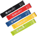 Resistance Bands Mini Loop Set, Multicolor, Pack of 5 | Hip Band, Booty Belt, Latex Band, Theraband for Fitness, RMiniloop1