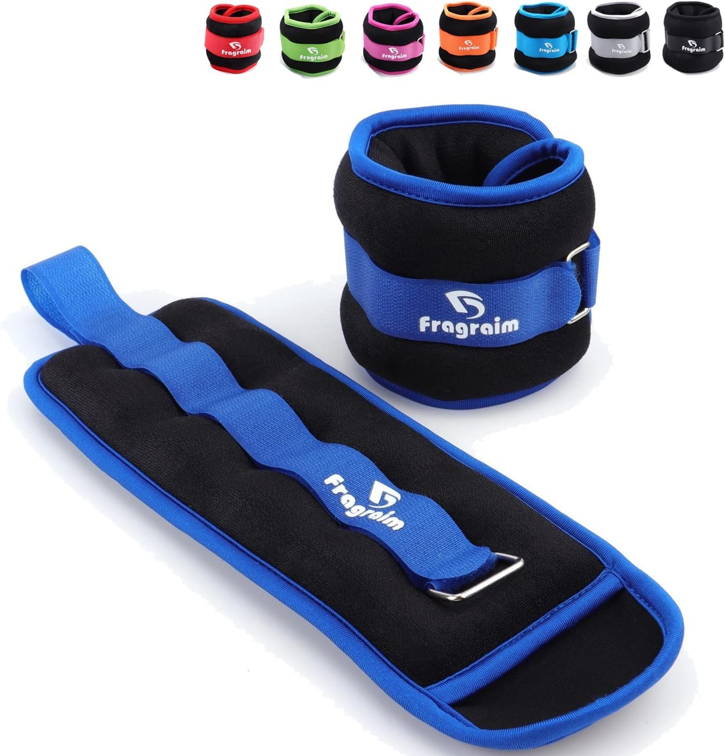 Ankle weights for women, men and kids - 1/2/3/4/6/8/10/12/15/20 lbs 1 pair strength training wrist/leg/arm weight with adjustable strap for jogging, gymnastics, aerobics, home fitness, physical therapy