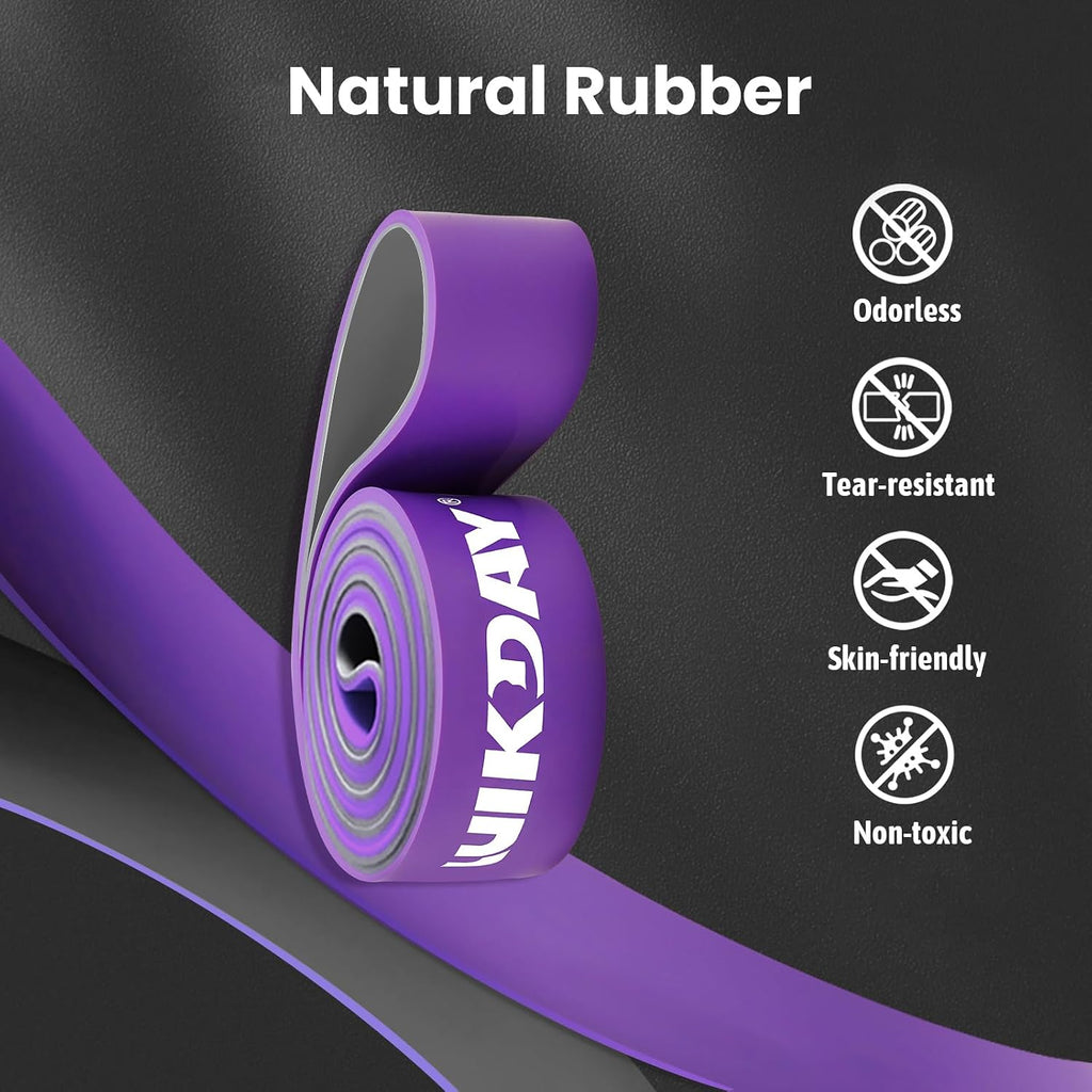 Resistance Bands, Pull Up Bands, Workout Bands for Exercise, Thick Heavy Resistance Band Set with Door Anchor, Elastic Bands for Body Stretching, Training at Home/Gym for Men & Women - view 3