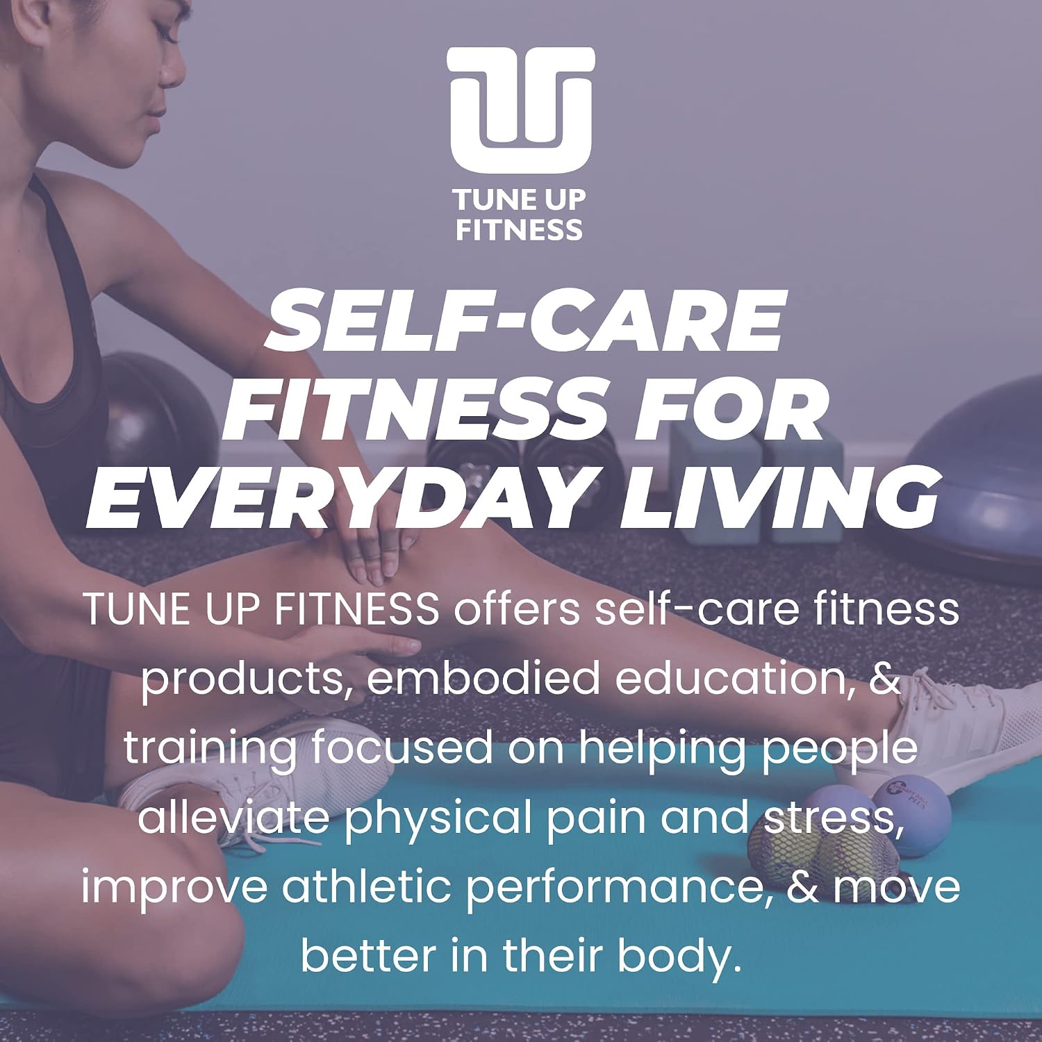 Therapy Balls in Tote by Tune Up Fitness - Massage Balls for Trigger Point, Pressure Point & Myofascial Release - Use as Single or Peanut Ball for Pain Relief & Relaxation (Aqua Blue) - view 6