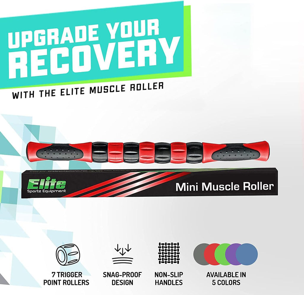 Massage roller stick targets sore, tight leg muscles to prevent cramps and release tension. It's sturdy, lightweight, smooth rolling and thankfully this lifesaver has comfortable handles. Red - view 2
