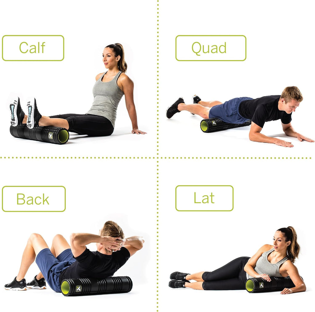 Grid 2.0 Foam Roller for Deep Tissue Massage and Muscle Recovery, 26 Inch Multi-Density EVA with Hollow Core, Supports 500 Pounds, Black - view 4