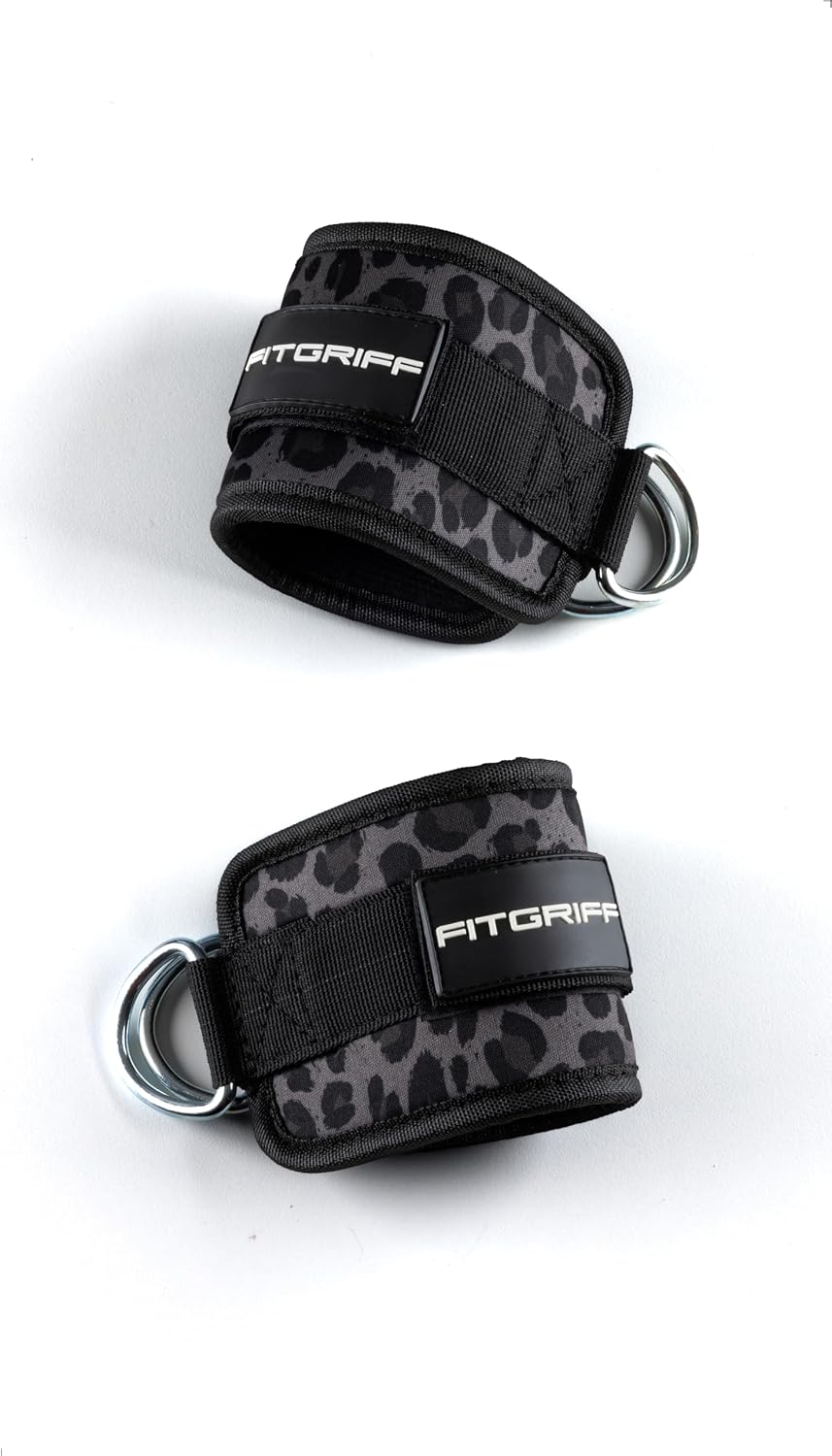 Ankle Straps V1 for Cable Machine (2 Pieces) - Gym Workout Equipment - Leg Pulley Attachment, Kickback Straps - view 6