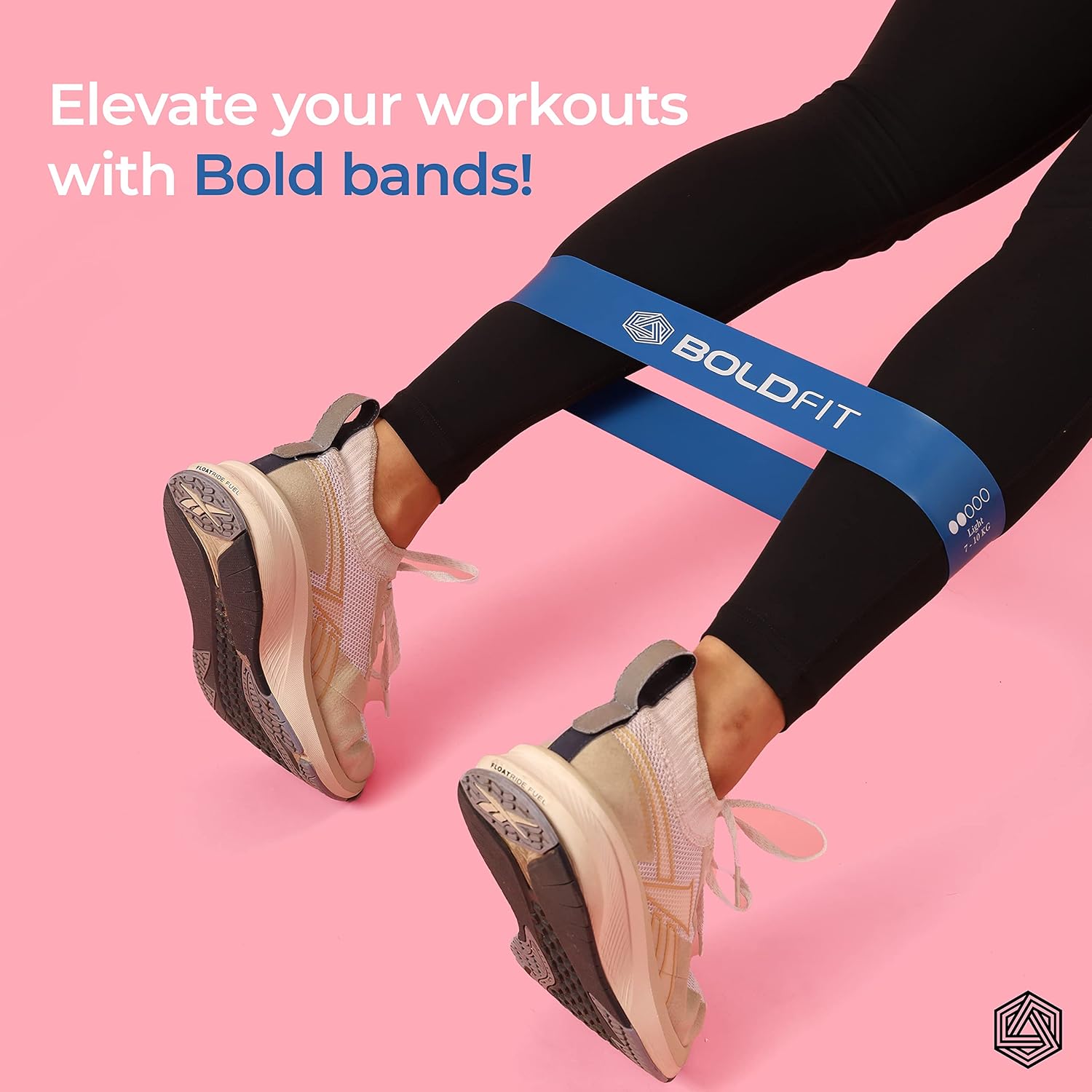 Resistance Bands Mini Loop Set, Multicolor, Pack of 5 | Hip Band, Booty Belt, Latex Band, Theraband for Fitness, RMiniloop1 - view 6