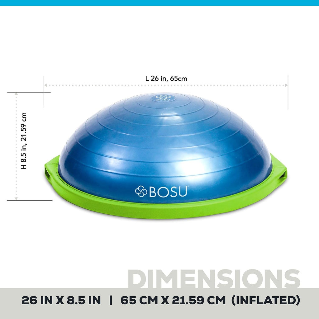 Balance Ball Exercise Trainer, Home Gym Equipment w/Guided Workouts & Pump, 26" Inflatable Fitness Platform for Strength Training, Standing, Balancing, and Core Workout - view 7