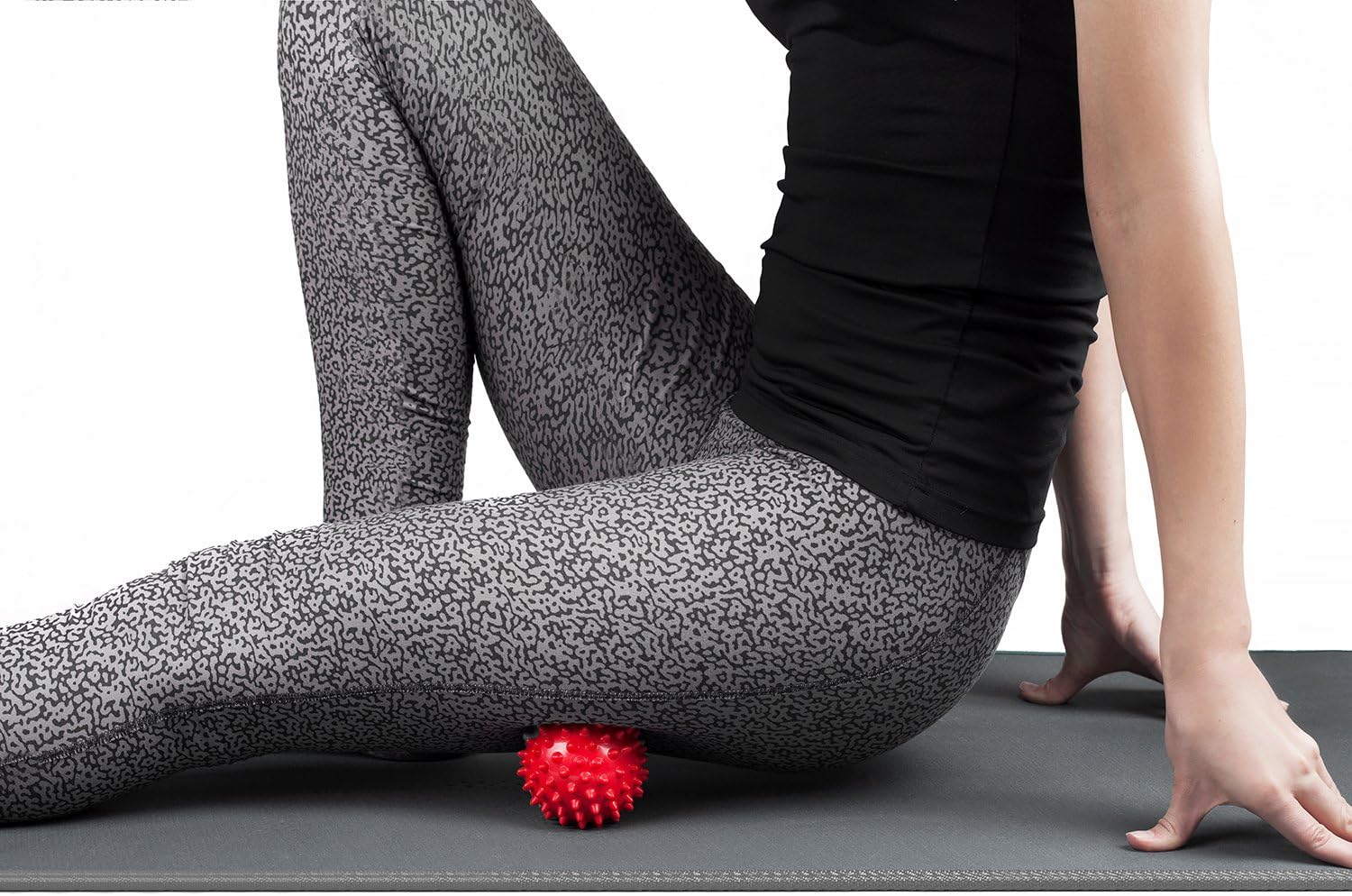 Spiky massage balls for feet, back, hands, muscles - firm, medium and soft spiked massager rollers for plantar fasciitis, exercise, neuro-balance, physical therapy, 3-inch - view 8