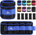 Adjustable ankle weights 1-3/4/5/6/8/10/12/15/20 lbs pair with removable weight for jogging, gymnastics, aerobics, physical therapy
