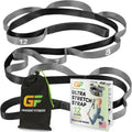 Stretching Strap for Physical Therapy, 12 Multi-Loop Stretch Strap 1" W x 8' L, Neoprene Handles, Physical Therapy Equipment, Yoga Straps for Stretching, Leg Stretcher.