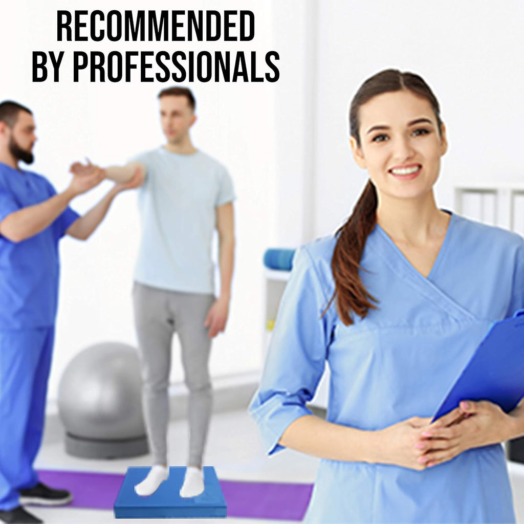 XL foam balance pad - extra large balance pad for physical therapy | rehab & ankle recovery, lower back/knee pain - X large wobble board cushion. FREE strap & BONUS eBook - view 3