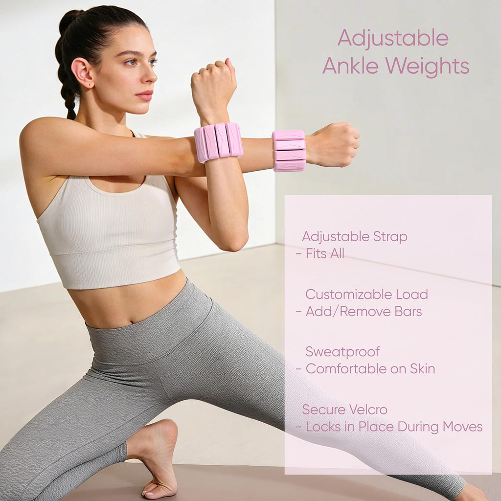 Pilates Kit, Home Pilates Workout Kit for Women, Pilates Equipment with 14.5" Pilates Ring and Ball, Resistance Bands, Ankle Weights, Sliders & Grip Socks for Home Workouts - view 6
