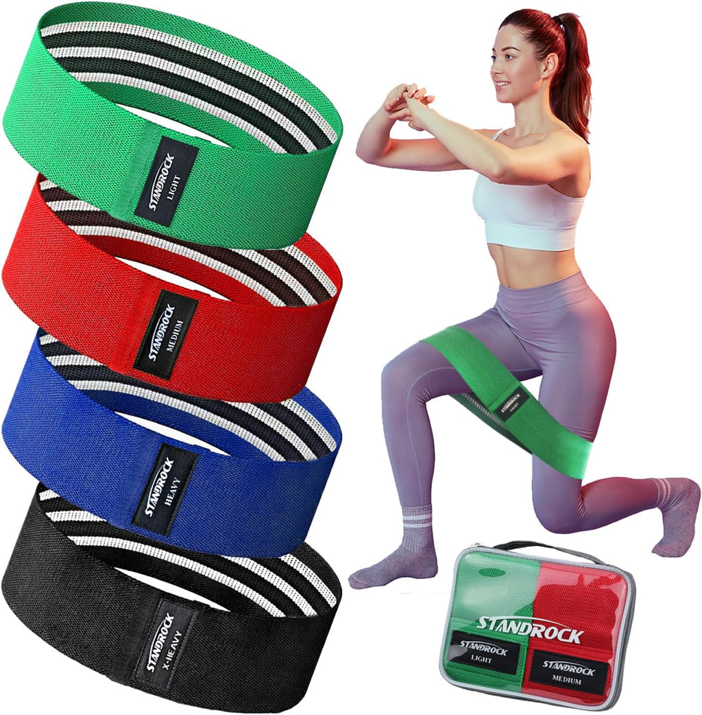 Fabric Resistance Bands for Working Out, 3 and 4 Levels Booty Bands Long Resistance Bands for Women and Men | Elastic Bands for Exercise Bands Resistance Workout Bands Resistance - view 7