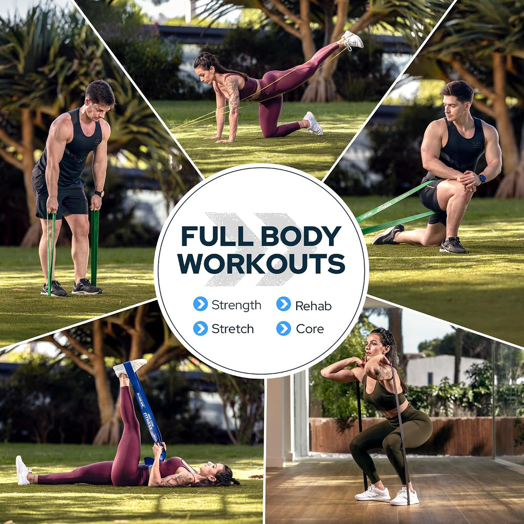 Pull Up Assistance Resistance Bands - Long Loop Power Bands for Men and Women - Strength Power Flexibility Training at Home & Gym - Ebooks & Workout Chart Included - view 3