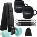 Hip Thrust Belt for Weights and Ankle Resistance Bands With Cuffs for Working Out,Hip Thrust Belt for Dumbbells Heavy, Kettlebells, Plates,Hip,Leg and Booty Builder, Glute Bridge Band