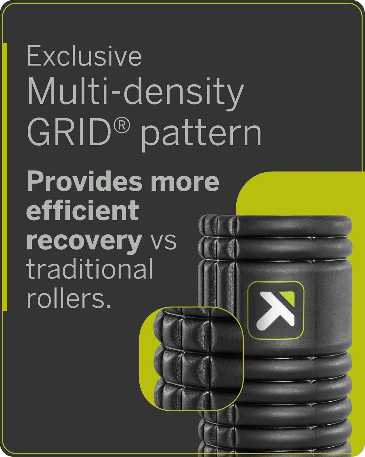 Grid 1.0 Foam Roller - 13" Multi-Density Massage Roller for Deep Tissue & Muscle Recovery - Relieves Tight, Sore Muscles & Kinks, Improves Mobility & Circulation - Targets Key Body Parts - view 3