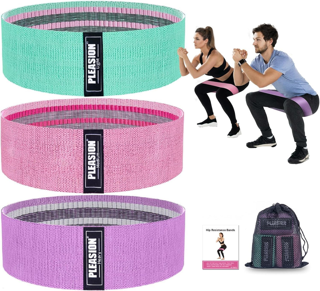 Fabric Resistance Bands for Working Out, 5 Levels Booty Bands for Women Men, Cloth Workout Bands Resistance Loop Exercise Bands for Legs Butt at Home Fitness, Yoga, Pilates - view 7