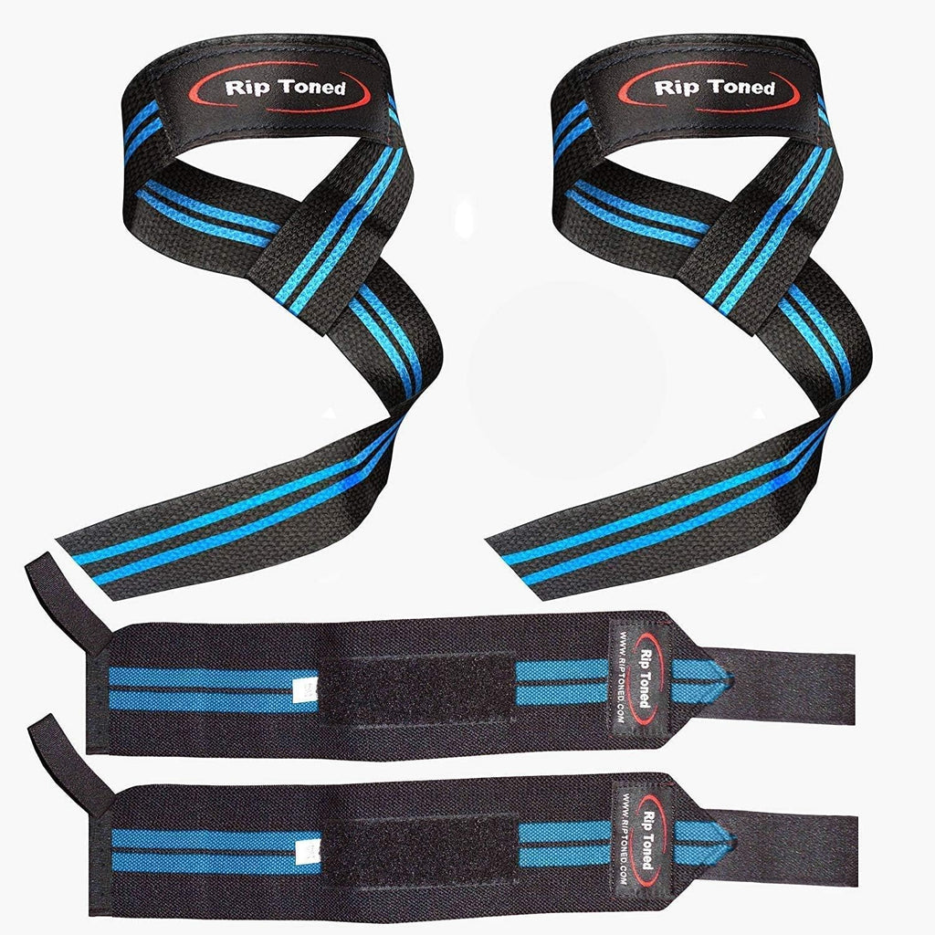 Wrist Wraps & Lifting Straps Combo – Dynamic Duo Push & Pull Support for Weightlifting – Wrist Support Wraps + Padded Grip Straps for Bench, Deadlifts, Rows & Pull-Ups (Men & Women) - view 5