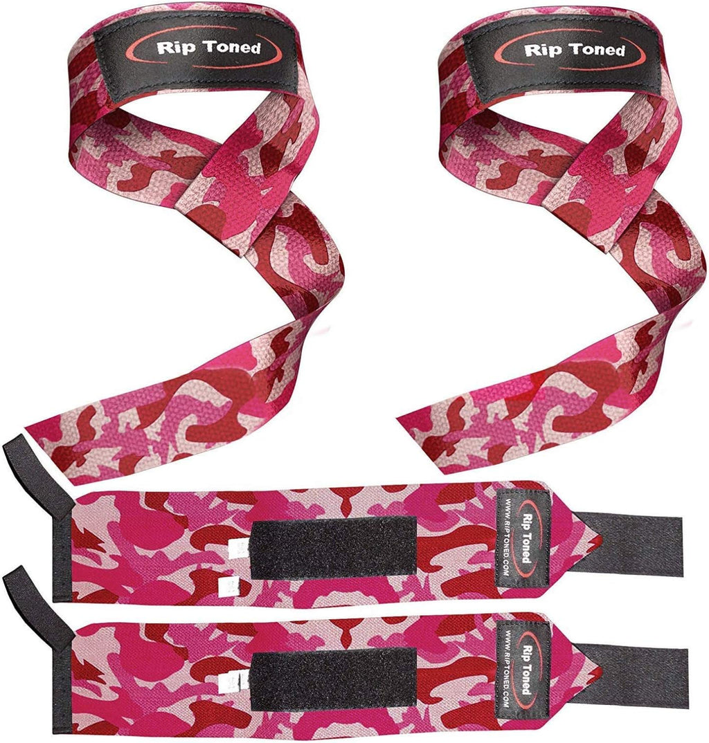 Wrist Wraps & Lifting Straps Combo – Dynamic Duo Push & Pull Support for Weightlifting – Wrist Support Wraps + Padded Grip Straps for Bench, Deadlifts, Rows & Pull-Ups (Men & Women) - view 3