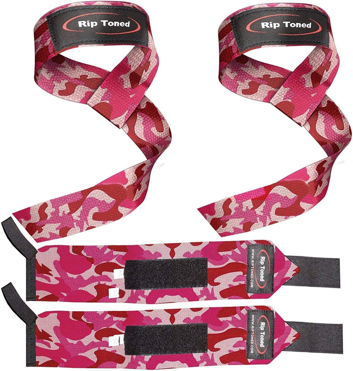 Wrist Wraps & Lifting Straps Combo – Dynamic Duo Push & Pull Support for Weightlifting – Wrist Support Wraps + Padded Grip Straps for Bench, Deadlifts, Rows & Pull-Ups (Men & Women) - view 3