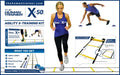 X-50 Agility X-Training Kit (Includes: 2X 9 Foot Agility Ladders, 10x X-Training Cones, X2 DVDs, Full Colour Exercise Manual)