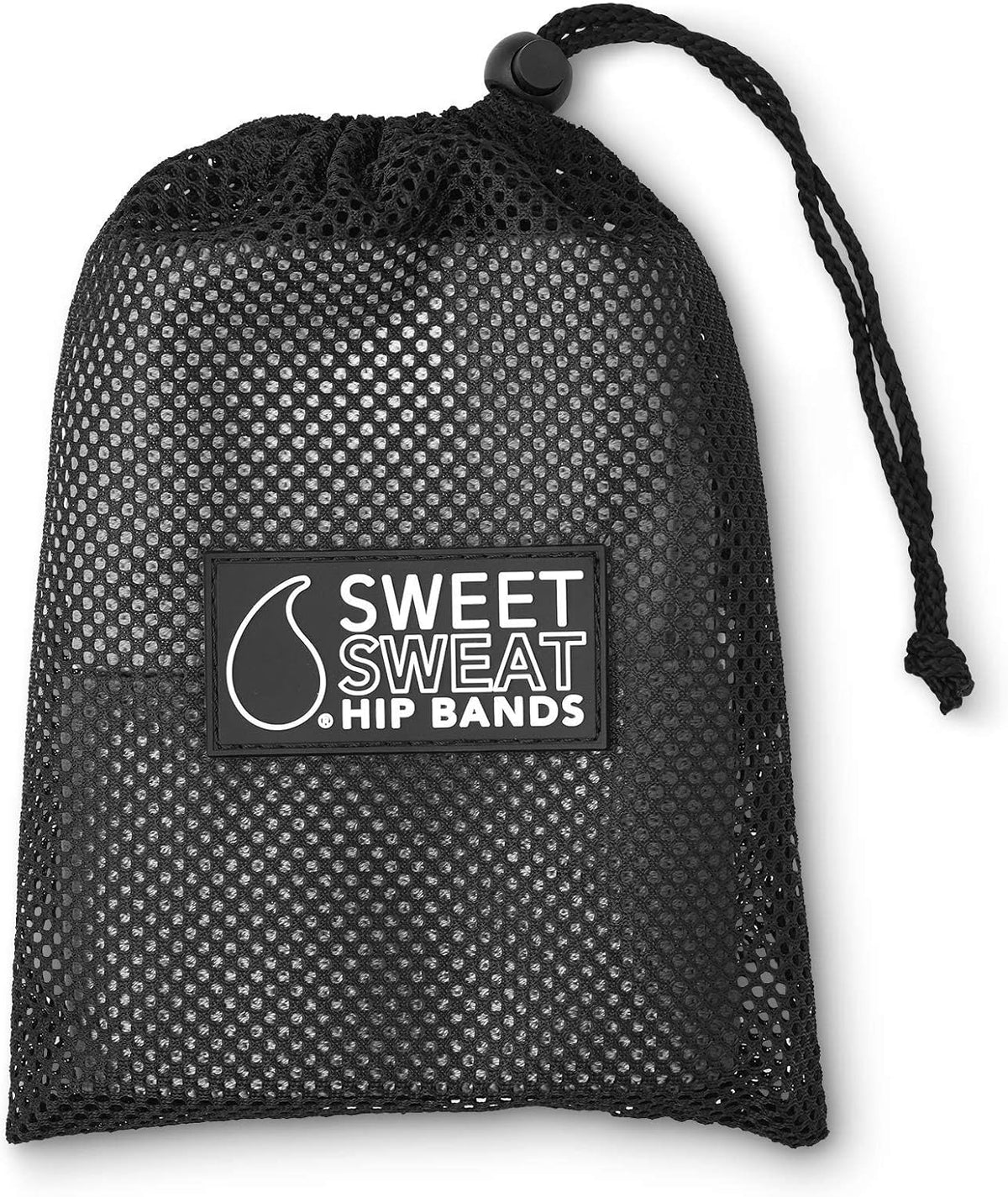 Sweet Sweat Hip Bands with 3 Levels of Resistance | Non-Slip Fabric Booty Bands for Squats & Lunges | Includes Free Mesh Carrying Bag - view 6