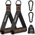 Gym Exercise Handles, Replacement Handle Attachments for Cable Machine Pulleys, Resistance Band and Strength Trainer, Pull Down Workout Accessories, Home Gym Add On Equipment